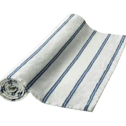 Linåker Löpare 44x140 cm, Off-white / Marine