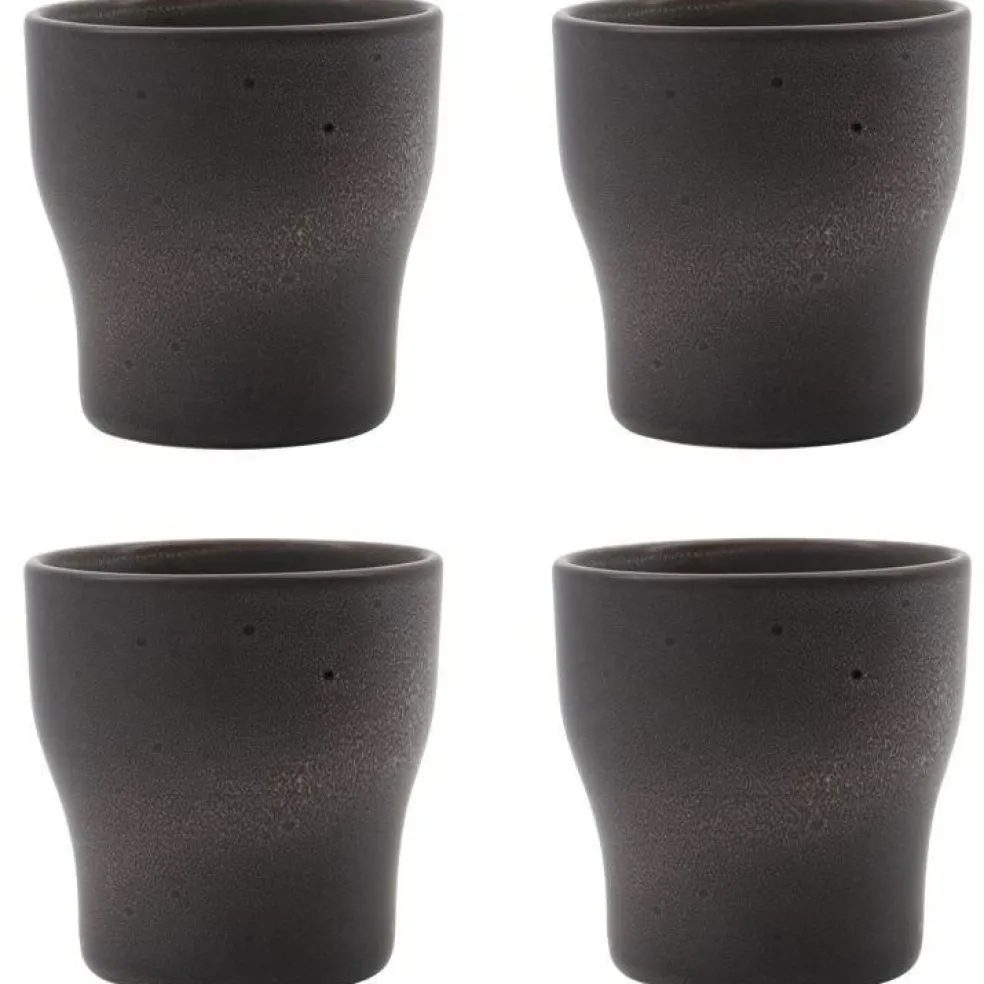 Liss Termosmugg H9 cm 4-pack, Mörkgrå