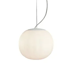 Lita Pendant Pendel 42 cm, Vit / Opalglas