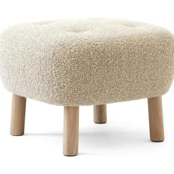 &Tradition Fotpallar-Little Petra ATD1 Fotpall, Fårskinn Sahara / Vitoljad Ek