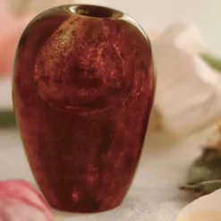 Liv Vase Mouth-blown Glass Vas Munblåst Glas, Aqua