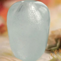 Liv Vase Mouth-blown Glass Vas Munblåst Glas, Aqua