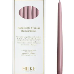 Ljus 30 cm 6-pack, Rosa Metallic