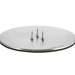 Ljusbricka Ø9 cm Silver, Shiny