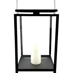 Ljuslykta Blockljus 25x25 cm, Svart