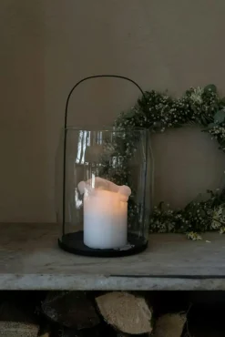 ERNST Ljusstakar-Ljuslykta H30 cm, Beige