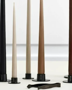 ester & erik Ljusstakar-Ljusstake Shiny Ø6 cm 2-pack, Shiny Silver