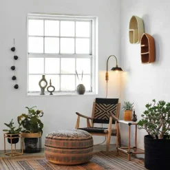 Madam Stoltz Ljusstakar-Ljusstake Stengods 9,5 cm,