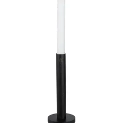 Ljusstake Trä Svart, 20 cm