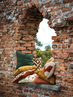 Chhatwal & Jonsson Prydnadskuddar & Fodral-Lodi Kuddfodral Cactus Green / Spicy Yellow / Off-White, 40x60 cm