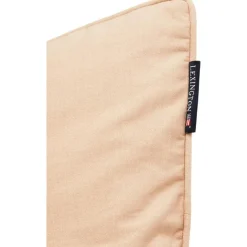 Logo Organic Cotton Canvas Kuddfodral 50x50 cm, Vit/Rosa