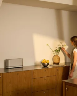 Jacob Jensen Brödrostar-Long Slot Brödrost, Silver