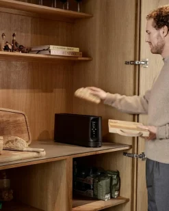 Jacob Jensen Brödrostar-Long Slot Brödrost, Silver