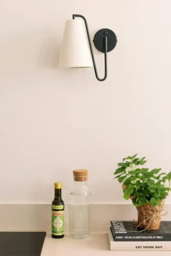 Globen Lighting Vägglampor-Lou Vägglampa, Vit / Beige