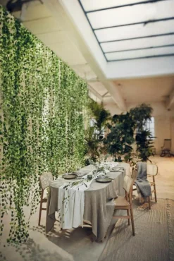 Lovely Linen Dukar & Löpare-Lovely Bordsduk 145x300 cm, Jeep Green