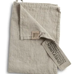 Lovely Linen Handdukar & Badlakan|Kökshanddukar-Lovely Gästhandduk Linne 35x50 cm, Dusty Blue