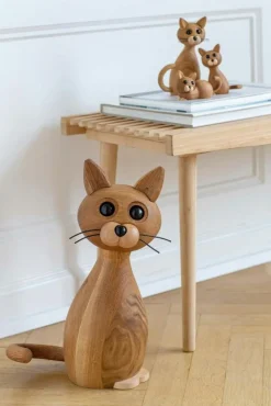 Spring Copenhagen Träfigurer-Lucky Cat Träfigur 42 cm