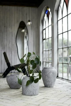 Luna Dekorativ Kruka Ljusgrå, 38 cm