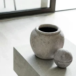 Luna Dekorativ Kruka Ljusgrå, 38 cm