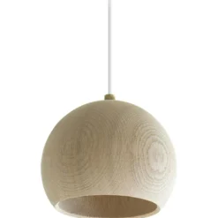 Brdr. Krüger Pendellampor-Lune Pendel Ø14 cm, Vitoljad Ek