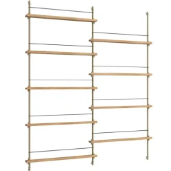 Magazine Hylla 162x188 cm, Ek/Vit