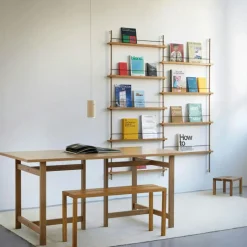 Magazine Hylla 162x188 cm, Ek/Vit