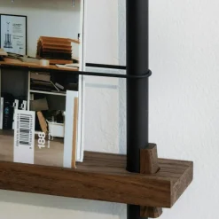 MOEBE Vägghyllor-Magazine Hylla 85x188 cm, Rökt Ek/Vit