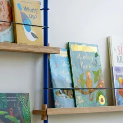 MOEBE Vägghyllor-Magazine Hylla 85x188 cm, Rökt Ek/Vit