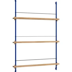 Magazine Hylla 85x123 cm, Rökt Ek/Svart