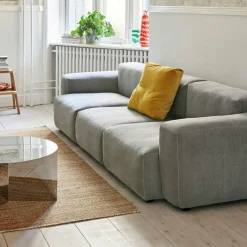 HAY Modulsoffor|3-Sitssoffor-Mags Soft Low 3-sitssoffa Comb. 1, Re-wool 628 / Mörk Söm