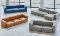 Mags Soft Low 3-sitssoffa Comb. 4 Höger Divan, Hallingdal 220 / Beige Söm