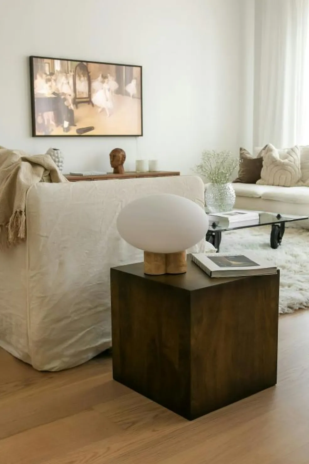 Mammut Bordslampa, Travertin