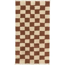 Ferm Living Tuftade Mattor|Bomulls- & Trasmattor-Mara Washable Matta 80x150 cm, Warm Sand
