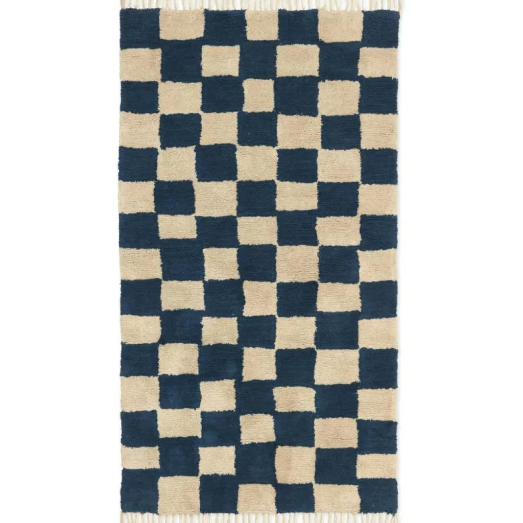 Ferm Living Tuftade Mattor|Bomulls- & Trasmattor-Mara Washable Matta 80x150 cm, Warm Sand