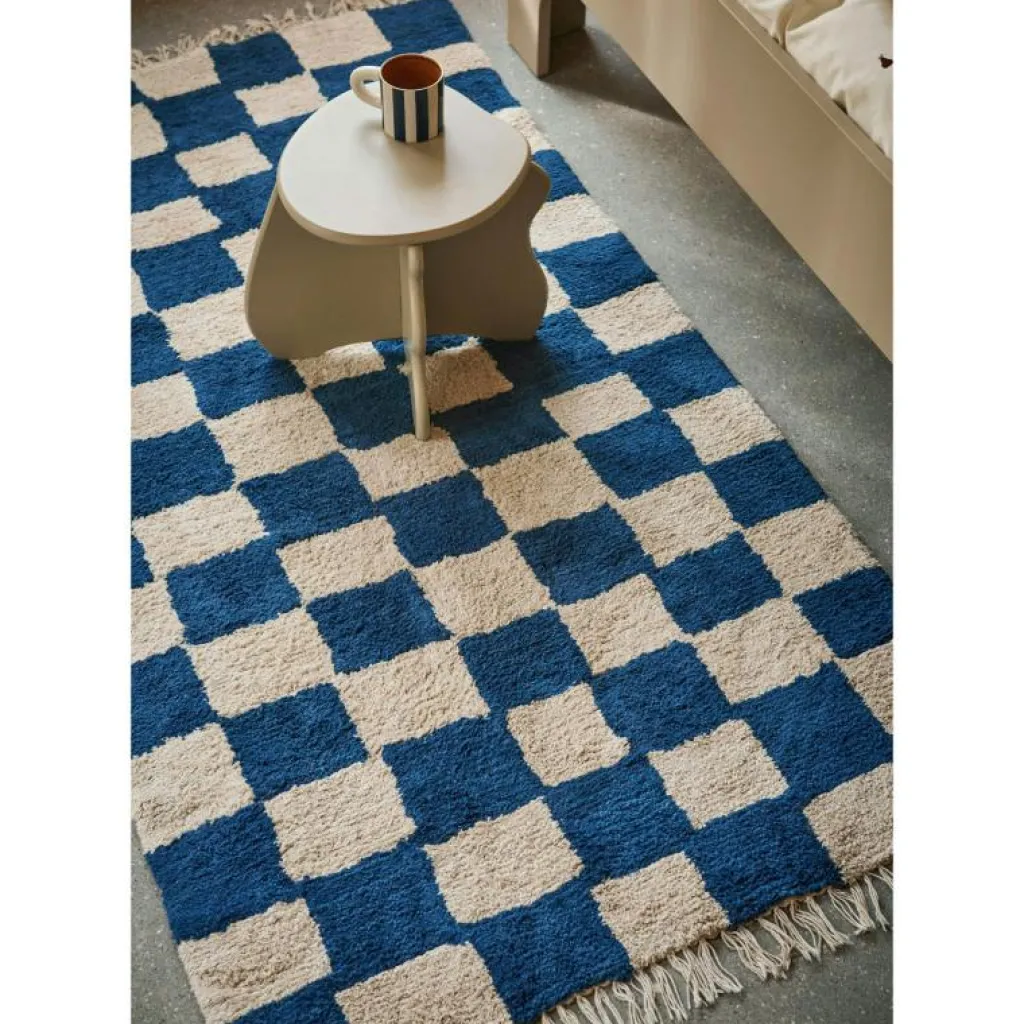 Ferm Living Tuftade Mattor|Bomulls- & Trasmattor-Mara Washable Matta 80x150 cm, Warm Sand