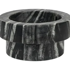 MARBLE Ljushållare Låg, Svart/Grå