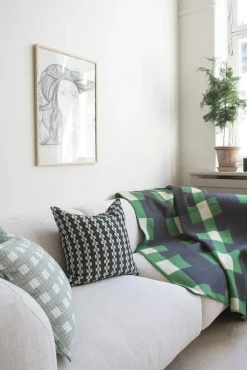 Brita Sweden Plädar & Filtar-Marta Pläd 130x180 cm, Grön