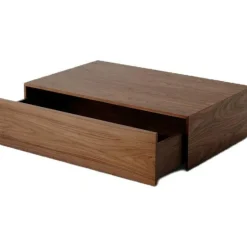 New Works Soffbord-Mass Soffbord Hög Med Låda, Svart Ek