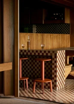 &Tradition Barstolar & Barpallar-Massif AV39 Barstol 65 cm, Ek / Gråbeige