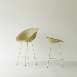 Normann Copenhagen Barstolar & Barpallar-Mat Barstol Karmstol 65 cm, Hemp / Cream