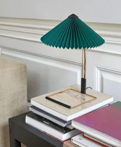 HAY Skrivbordslampor|Bordslampor-Matin Bordslampa 300 mm, Polerad Mässing / Oxide Red