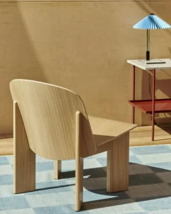 HAY Skrivbordslampor|Bordslampor-Matin Bordslampa 300 mm, Polerad Mässing / Oxide Red