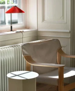 HAY Skrivbordslampor|Bordslampor-Matin Bordslampa 300 mm, Polerad Mässing / Oxide Red