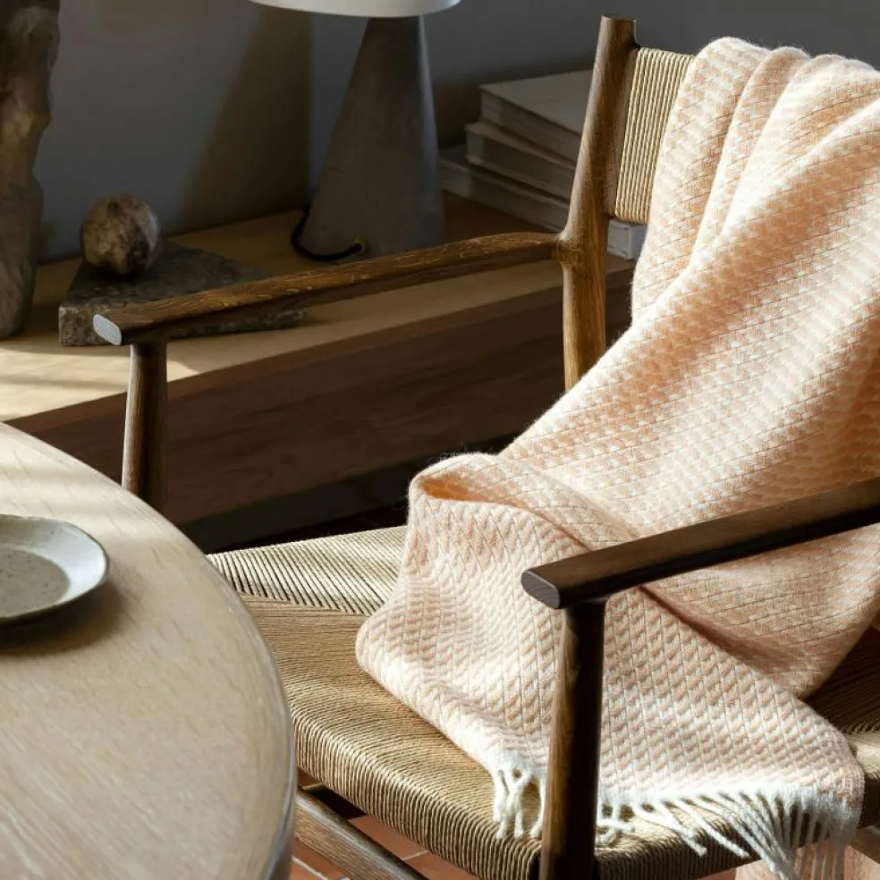 Mello Pläd 150x210 cm, Lemon Yellow