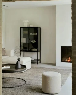 Mellow Fotpall Avtagbar Klädsel, Ivory