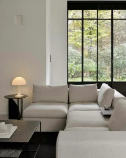 Mellow Fotpall Avtagbar Klädsel, Ivory