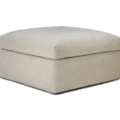 Mellow Fotpall Avtagbar Klädsel, Ivory