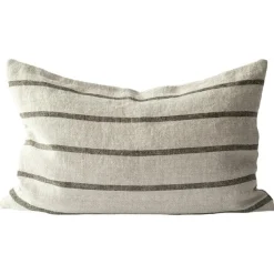 Tell Me More Prydnadskuddar & Fodral-Melvin Cushion Cover 40x60 cm, Grey / Tan