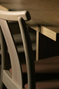 Merkur Stol, Svart Ek / Svart Läder