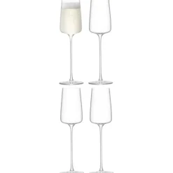 LSA International Champagneglas-Metropolitan Champagneglas 4-pack, 23 cl